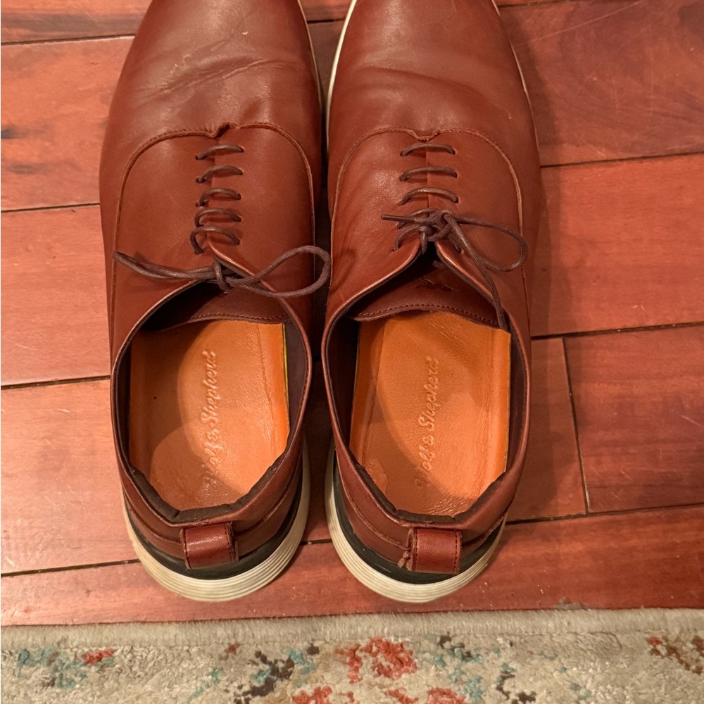 Classic Brown Leather Oxfords